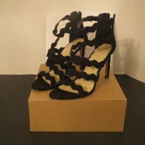 Jessica Simpson JP-Caveena Black Microsuede Heels Size 8.5 Medium - NIB